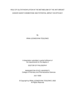 ROLE OF GLUTATHIONYLATION IN THE METABOLISM OF THE ANTI-BREAST CANCER AGENT EXEMESTANE AND POTENTIAL IMPACT ON EFFICACY