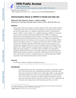 Antinociceptive effects of JWH015 in female and male rats