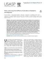 Short- and Long-Term Effects of Cannabis on Headache and Migraine