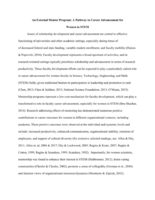 External Mentor Program: A Pathway to Career Advancement for Women in STEM