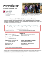 Garfield County Extension Newsletter, November-December 2022