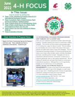 WSU Yakima County Extension 4-H Focus, June 2022