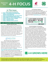 WSU Yakima County Extension 4-H Focus, September 2022