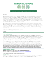 4H Monthly Update, August 2022