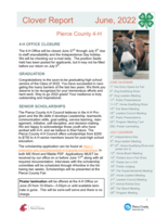 Pierce County 4-H Clover Report, June 2022