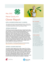 Pierce County 4-H Clover Report, May 2022
