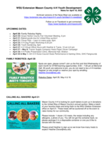 Mason County 4-H News Blast, April 18, 2022