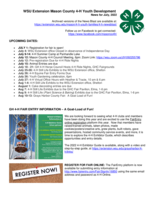 Mason County 4-H News Blast, July 1, 2022
