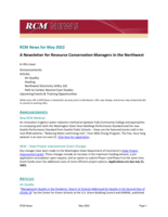 RCM News, May 2022
