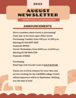 CAHNRS Business Center Newsletter, August 2022
