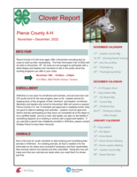 Pierce County 4-H Clover Report, November 2022