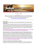 Solar Newsbriefs, December 1, 2022