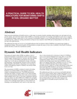 A practical guide to soil health indicators for monitoring shifts in soil organic matter