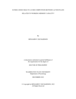 Is free-choice bias to avoid competition between action plans related to working memory capacity?