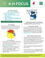 WSU Yakima County Extension 4-H Focus, January 2023