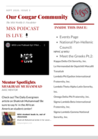 Our Cougar Community, September 28, 2020