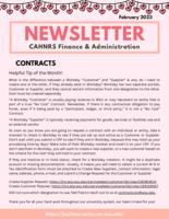CAHNRS Business Center Newsletter, February 2023