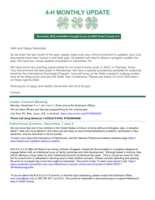 4H Monthly Update, December 2022