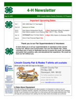 4-H Newsletter, September 24, 2021
