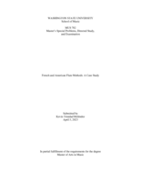 French and American Flute Methods: A Case Study 