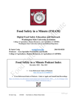 Food Safety in a Minute Index, 2018-2023