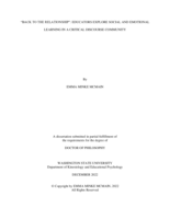 “Back to the relationship”: educators explore social and emotional learning in a critical discourse community