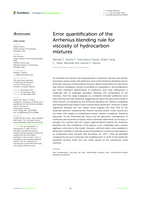 Error quantification of the Arrhenius blending rule for viscosity of hydrocarbon mixtures