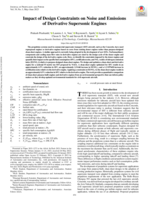 Impact of Design Constraints on Noise and Emissions of Derivative Supersonic Engines
