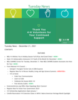 Tuesday News, December 21, 2021