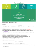 Tuesday News, November 9, 2021