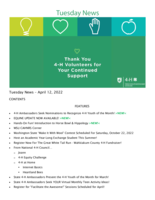 Tuesday News, April 12, 2022