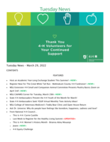 Tuesday News, March 29, 2022