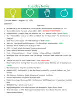 Tuesday News, August 10, 2021