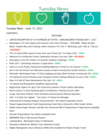 Tuesday News, June 15, 2021