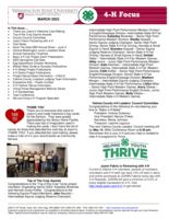 WSU Yakima County Extension 4-H Focus, March 2023