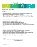 Tuesday News, April 27, 2021