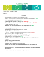 Tuesday News, March 23, 2021