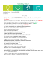 Tuesday News, February 23, 2021