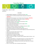 Tuesday News, March 16, 2021