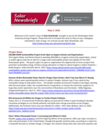 Solar Newsbriefs, May 2023