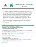 Grant County 4-H Update, May 2023