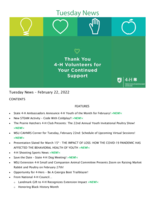 Tuesday News, February 22, 2022