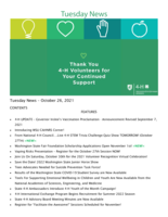 Tuesday News, October 26, 2021