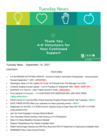 Tuesday News, September 14, 2021