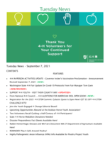 Tuesday News, September 7, 2021