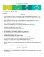 Tuesday News, May 25, 2021