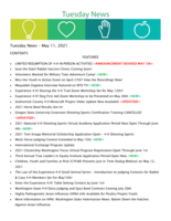 Tuesday News, May 11, 2021