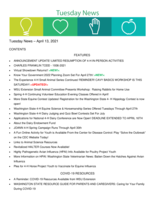 Tuesday News, April 13, 2021