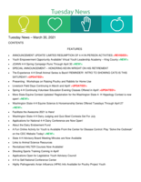 Tuesday News, March 30, 2021