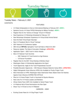 Tuesday News, February 2, 2021